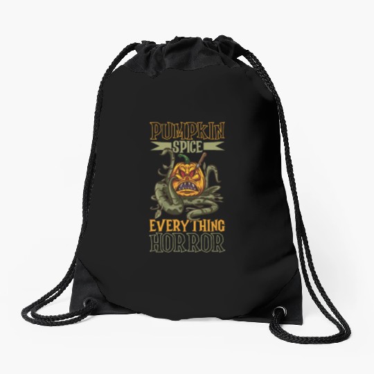 Scary Pumpkin Halloween Costume Autumn Fall Gift Drawstring Bags