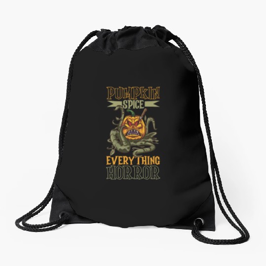 Scary Pumpkin Halloween Costume Autumn Fall Gift Drawstring Bags