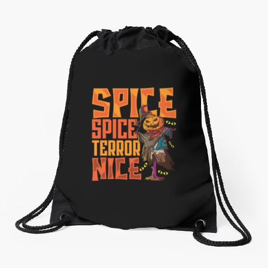 Scary Pumpkin Halloween Costume Autumn Fall Gift Drawstring Bags