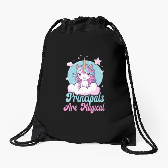 School Administrator Principal Admin Squad Drawstring Bags