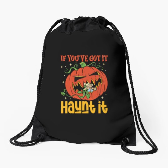 Scary Pumpkin Halloween Costume Autumn Fall Gift Drawstring Bags