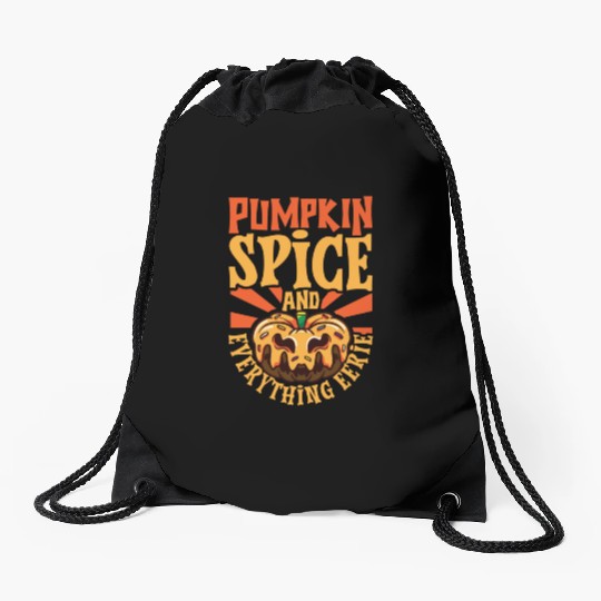 Scary Pumpkin Halloween Costume Autumn Fall Gift Drawstring Bags