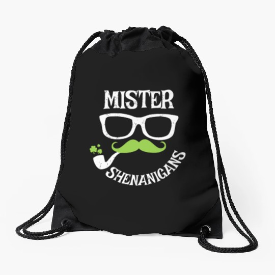 Mister Shenanigans Funny St. Patrick's Day Gift Drawstring Bags
