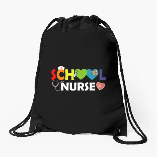 School Nurse Gift Registered Nurse Back To School Drawstring Bags