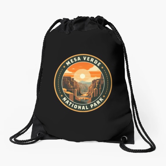 Mesa Verde National Park Drawstring Bags