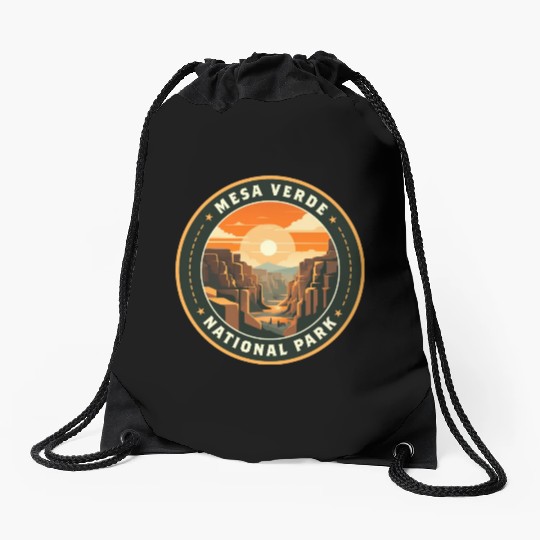 Mesa Verde National Park Drawstring Bags