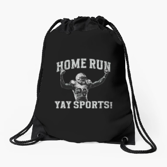 Home Run Football, Yay Sports! Drawstring Bags