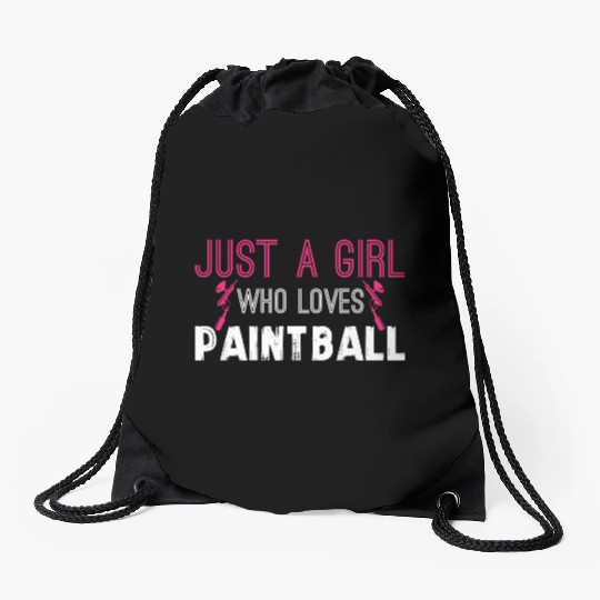 Paintball Girl Paintballer Airsoft Gear Camo Mask Drawstring Bags