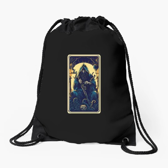 Dark Tarot Card Drawstring Bags: Mystical Astrology