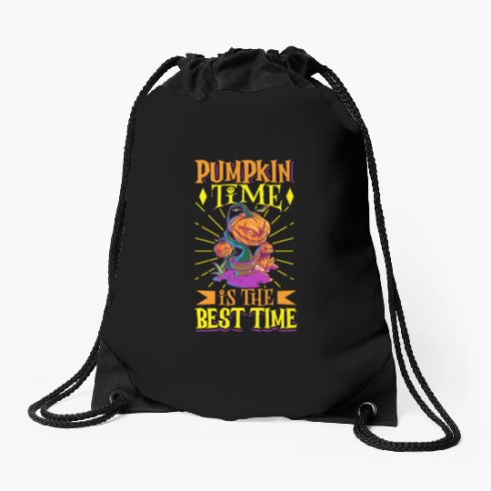 Scary Pumpkin Halloween Costume Autumn Fall Gift Drawstring Bags