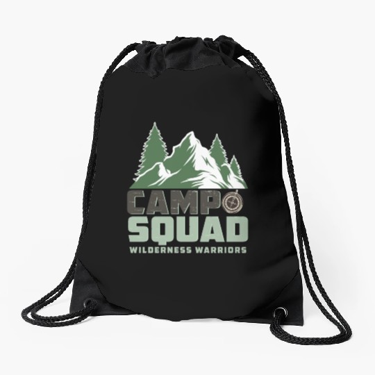 CAMP SQUAD WILDERNESS WARRIORS Drawstring Bags
