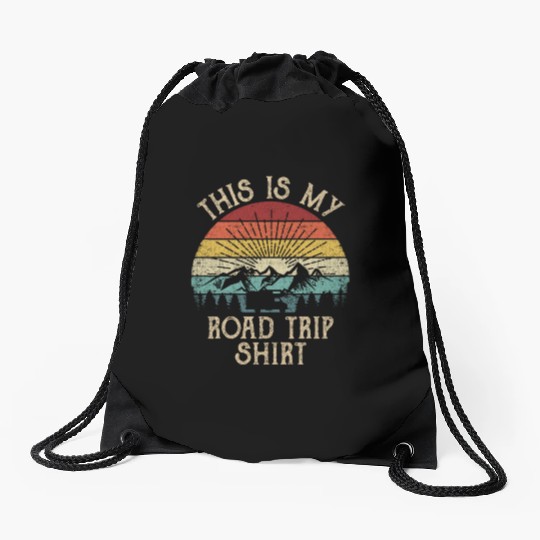 This Is My Road Trip Drawstring Bags RV Vacation Travel