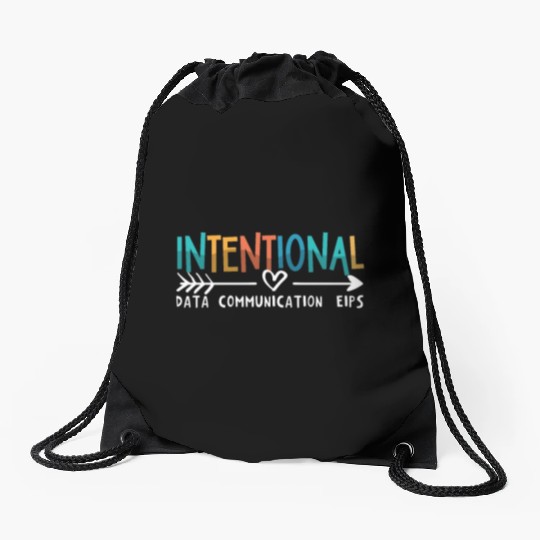 IEP Intentional Data Communication Autism Teacher Drawstring Bags