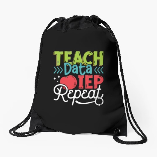 IEP Teach Data IEP Repeat Educator Sped Teacher Drawstring Bags