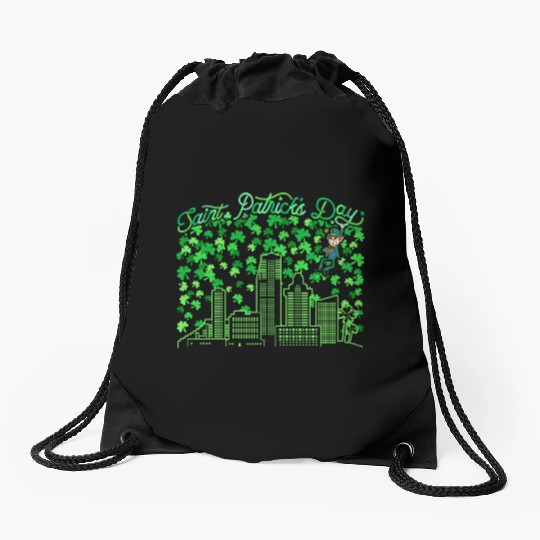 Saint Patrick's Day Miami Florida Drawstring Bags