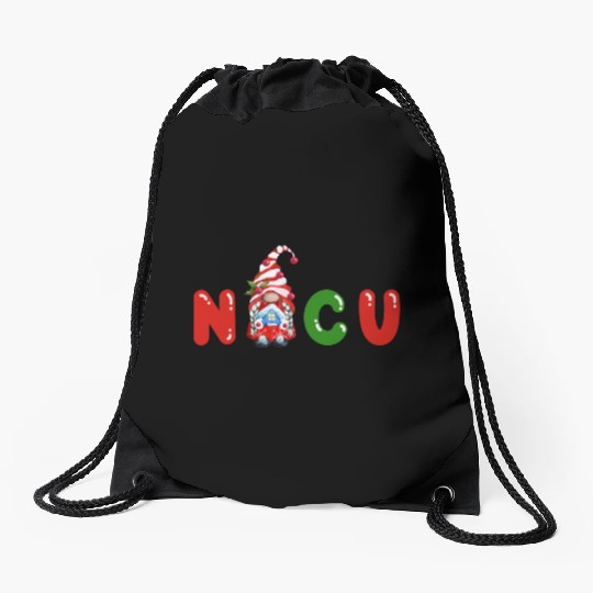 Cute NICU Christmas design Drawstring Bags