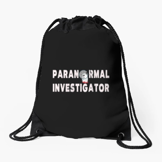 Ghost Hunting Paranormal Investigator Drawstring Bags