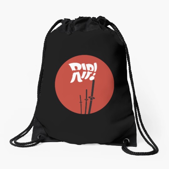 rip red katana Drawstring Bags