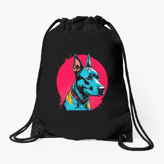 I LOVE MY DOG Drawstring Bags