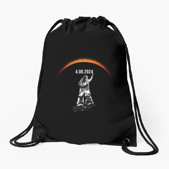 Total Solar Eclipse 2024 - America Totality Drawstring Bags