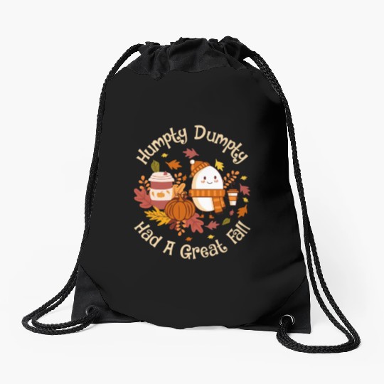 Humpty Dumpty Had a Great Fall Drawstring Bags
