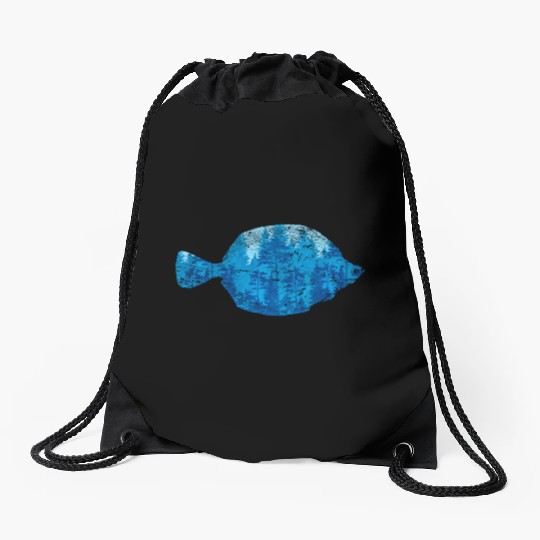 Nature lover sea creature gift fish Drawstring Bags