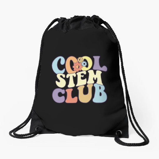 Cool STEM Club I Love Math Proud Stem Teacher Drawstring Bags