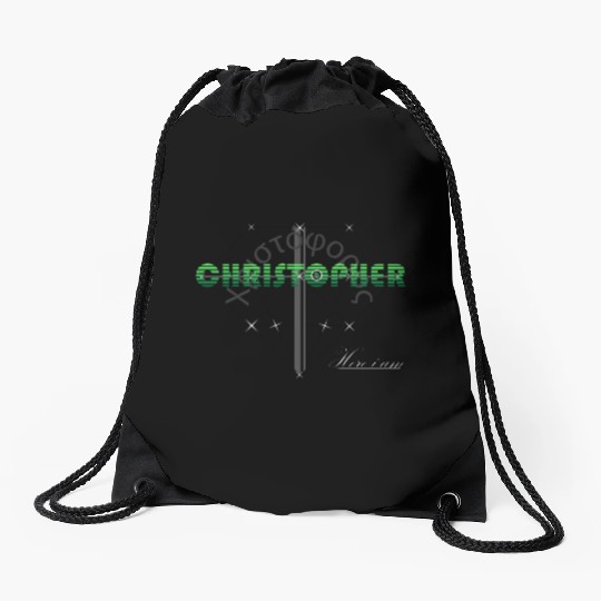 Christopher green design - Greek Origin & bitcoin Drawstring Bags