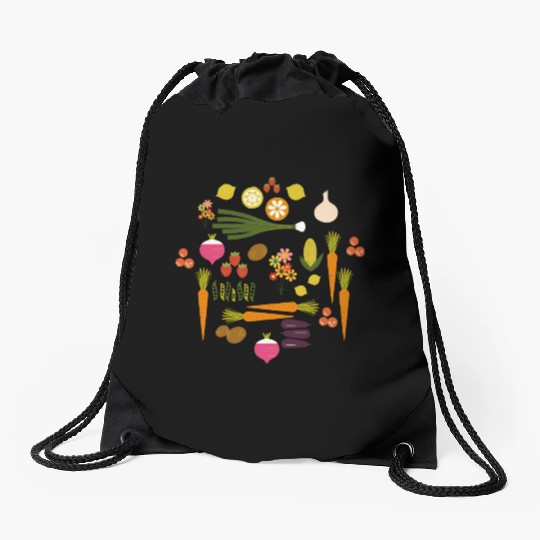 Vegetable Herb Garden Drawstring Bags