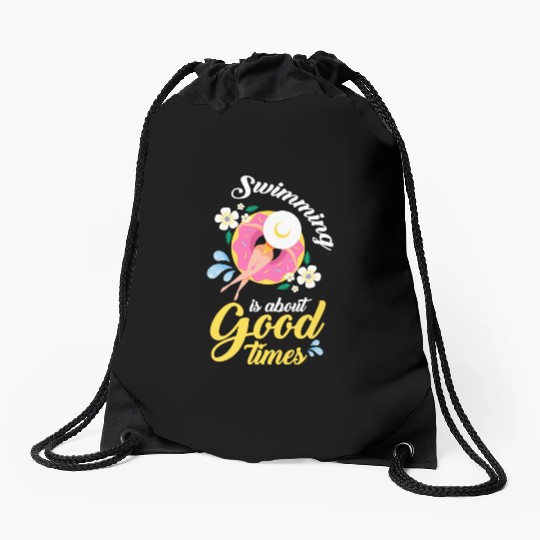 Pool Party Monster Vacation Summer Drawstring Bags