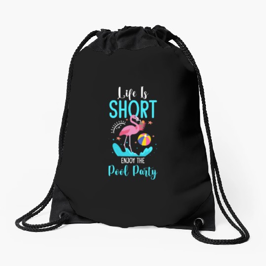 Pool Pool Party Relaxation Summer Drawstring Bags