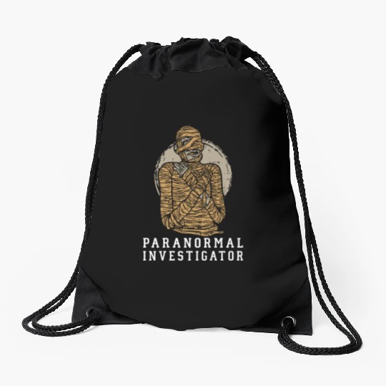 Ghost Hunting Paranormal Investigator Drawstring Bags