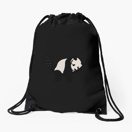 panda, graphic design, Drawstring Bags