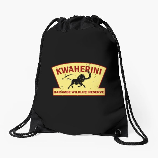 Kwaherini Harambe Wildlife Reserve Drawstring Bags