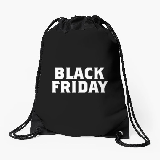 Black Friday Drawstring Bags