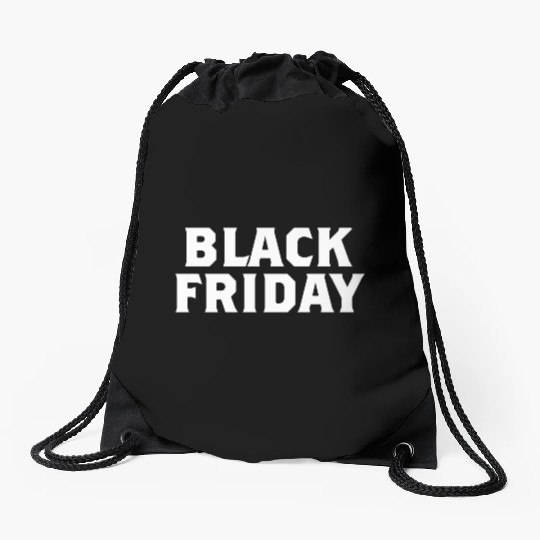 Black Friday Drawstring Bags