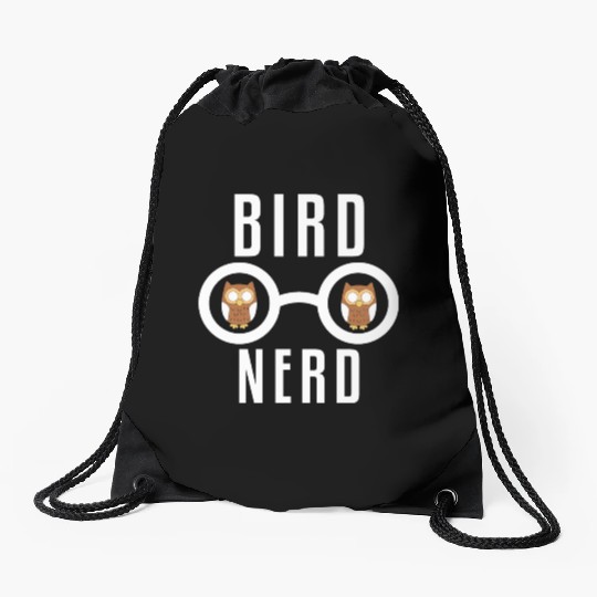 Bird Nerd Drawstring Bags