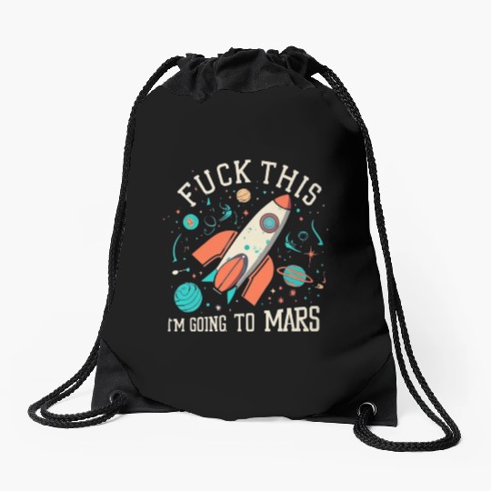 Kids Rocket Mars Space Drawstring Bags Tees Drawstring Bags Sweet