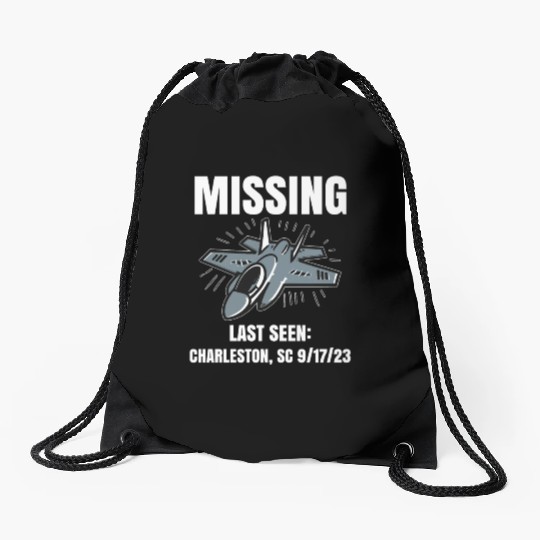 Missing F-35 War Plane Drawstring Bags