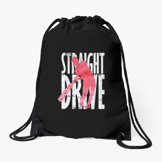 Straight Drive Cricket Drawstring Bags