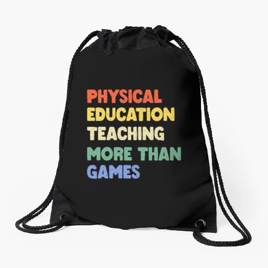 Physical Education Phys Edu Teacher Pe Drawstring Bags