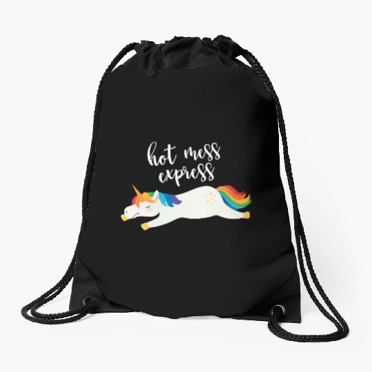 Hot Mess Express Magical Unicorn Drawstring Bags