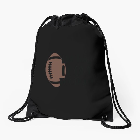 I m Told I Love Football Drawstring Bags