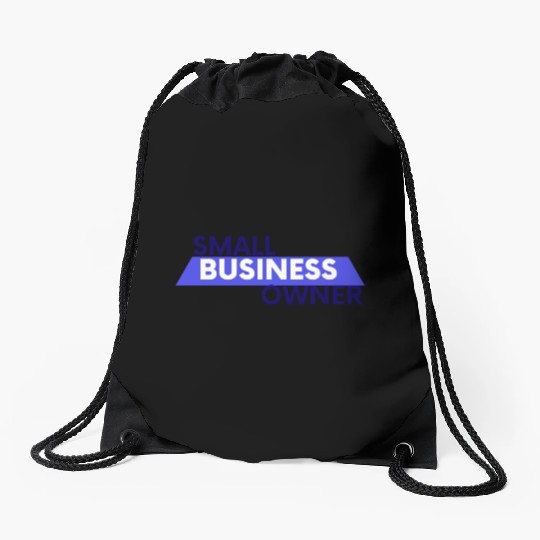 small business owner Drawstring Bags
