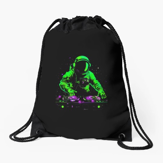 Astro DJ Drawstring Bags