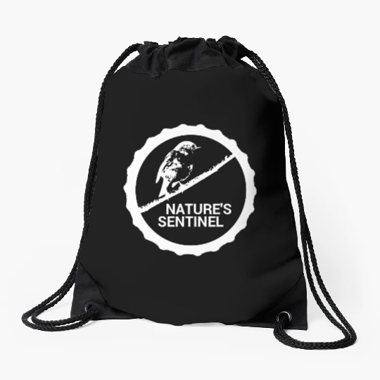 Guardian of Nature #Robin Drawstring Bags