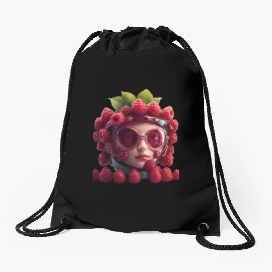 RASPBERRY Drawstring Bags