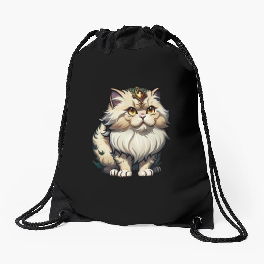The Prince of Persian cat Drawstring Bags