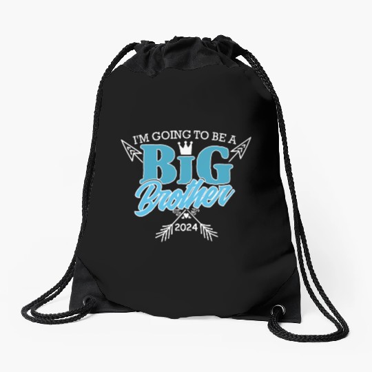 I will be a big brother in 2024 Drawstring Bags
