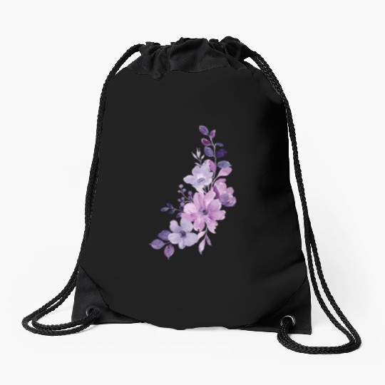 Lavender beautyfull desing Drawstring Bags for girl